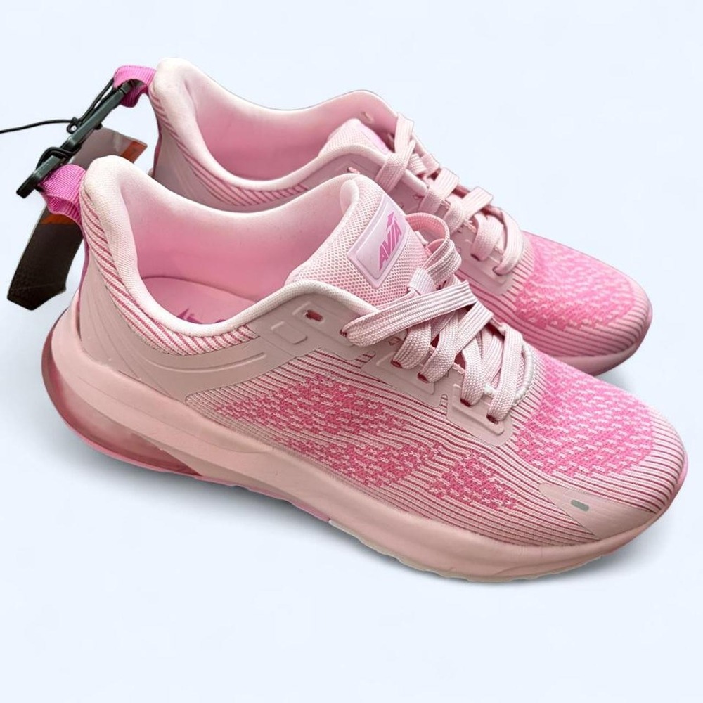 Avia Women Pink Memory Foam Air Cushioned Knit Running Sneakers WMAV23AC002